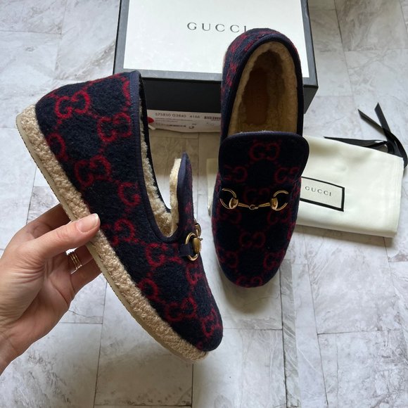 Gucci Wool Slippers EU 39 US8.5 - Picture 1 of 5